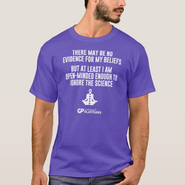 Ignore la ciencia: Oscuridad ideada de la camiseta (Anverso)