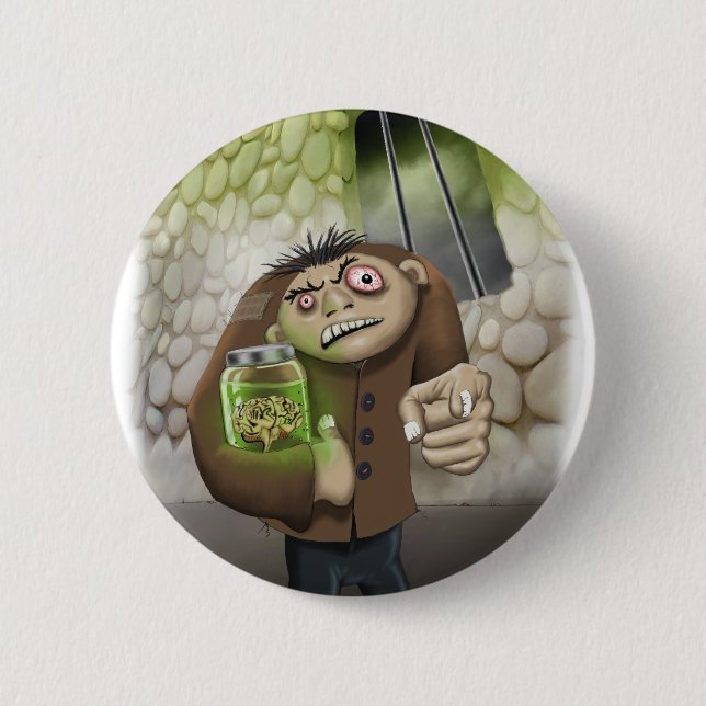 Igor tiene el botón Cerebros (Anverso)