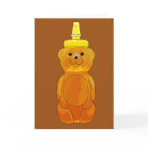 Igual que las tarjetas de saludo de marrón de miel