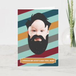 Igual que tú| Tarjeta del Día del Padre de la foto