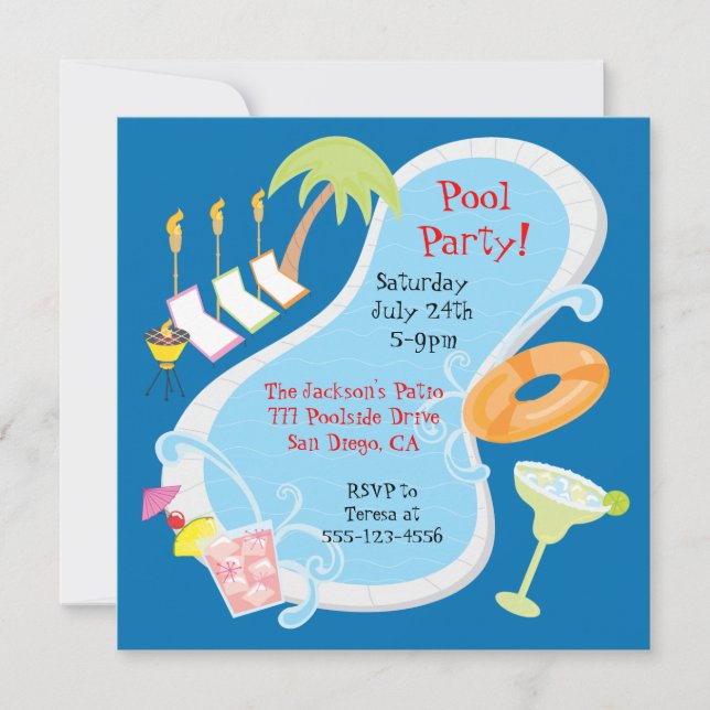 Igualación de invitaciones retras de la fiesta en (Anverso)