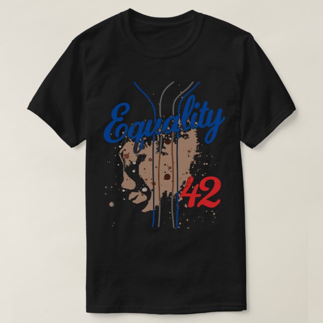 Igualdad 42 Béisbol Número 42 Jersey Fin al Racism (Diseño del anverso)