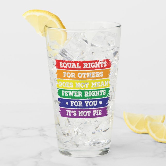 IGUALDAD DE DERECHOS | Derechos LGBTQ | Desfile de (Anverso (hielo))