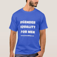 Igualdad de género para camisetas masculinas