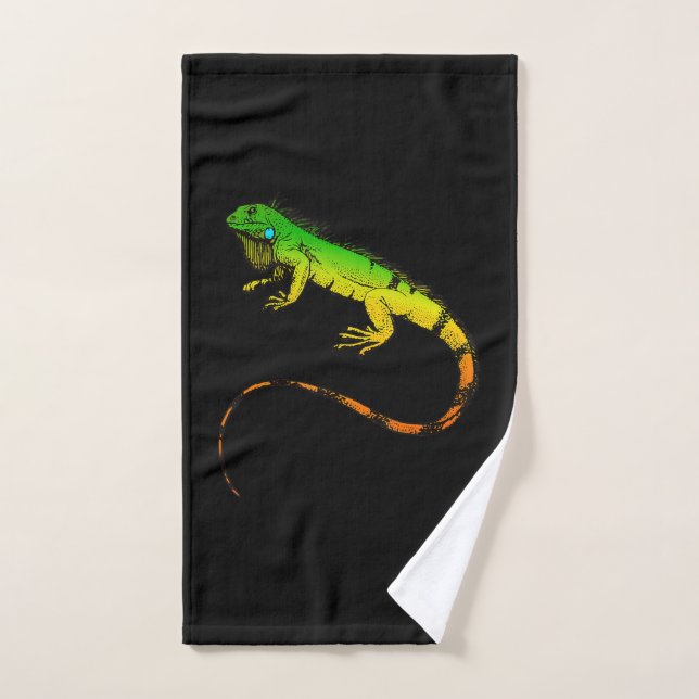 Iguana Lizard Hermoso regalo de Iguana (Toalla de mano)