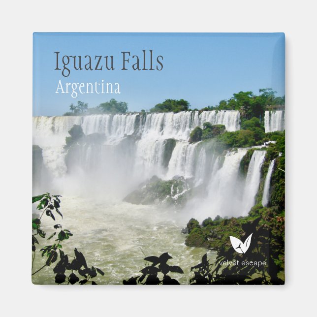 Iguazú cae Argentina - imán por escape de terciope (Frente)
