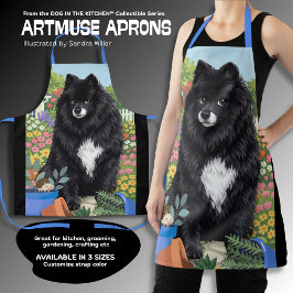 IHANA el Lapphund finlandés Delantal con estampado