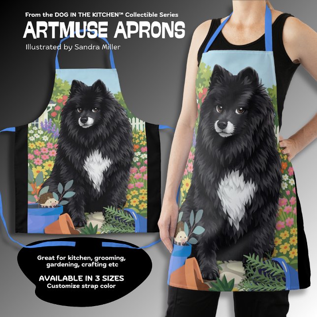 IHANA el Lapphund finlandés Delantal con estampado (Subido por el creador)