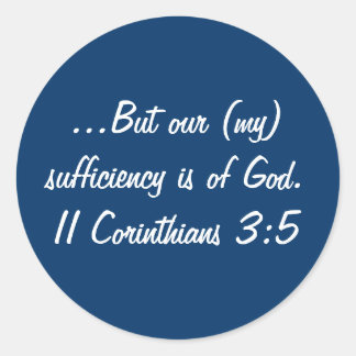II Corintios 3:5 Pegatina