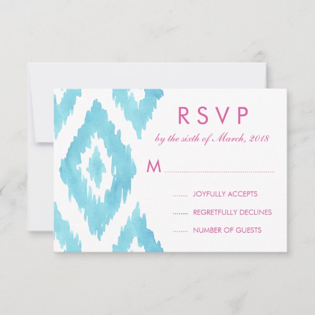Ikat azul RSVP (Anverso)