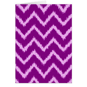 Ikat Chevrons - Orquídea morada y ligera antimetis