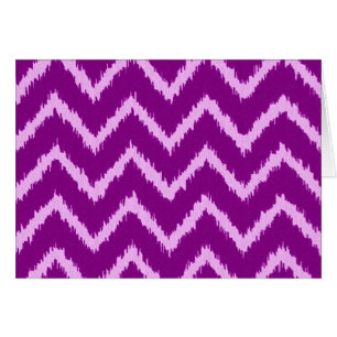 Ikat Chevrons - Orquídea morada y ligera antimetis