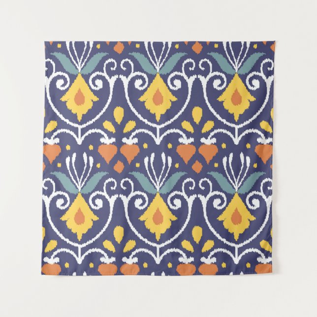 Ikat Hecho a Mano: Tela Étnica Boho (Anverso)