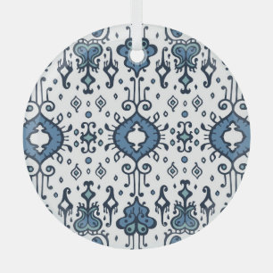 Ikat, ornamento tribal, étnico sin costuras.