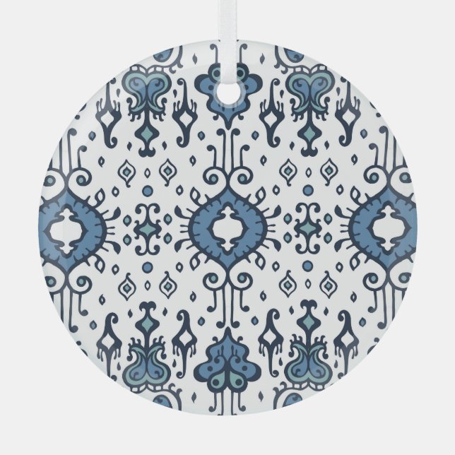 Ikat, ornamento tribal, étnico sin costuras. (Anverso)