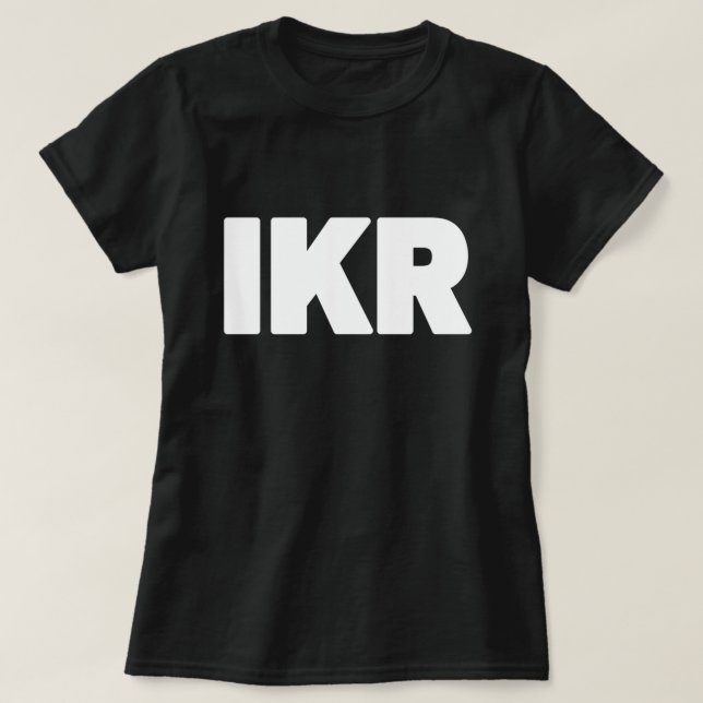 IKR | Jerga de texto camiseta (Diseño del anverso)