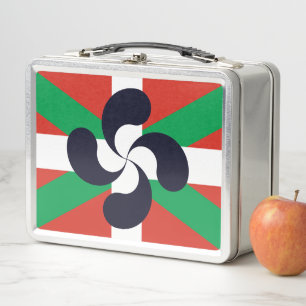 Ikurrina con el símbolo de Lauburu