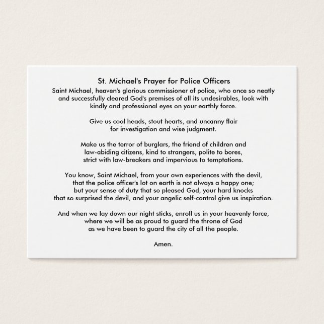 ILEFSA, Inc Referral / Tarjeta de Oración de St Mi (Frente)