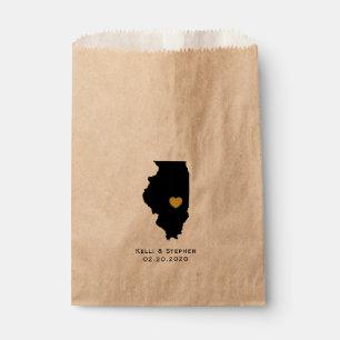 Illinois Boda Favor de Tratamiento Sacks, Bolsas d