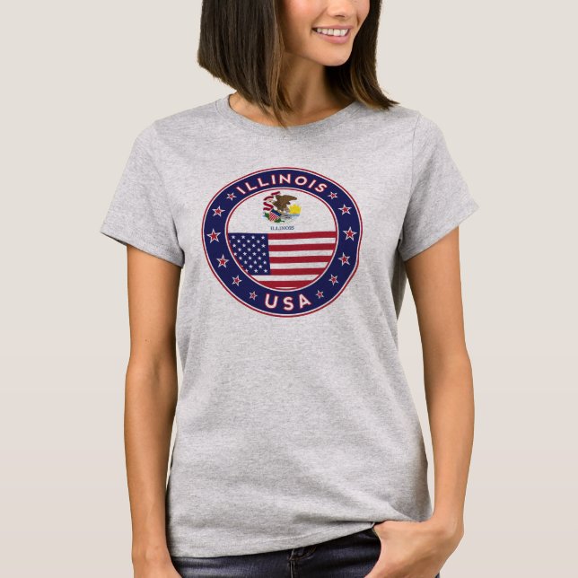 Illinois, camiseta de Illinois, (Anverso)