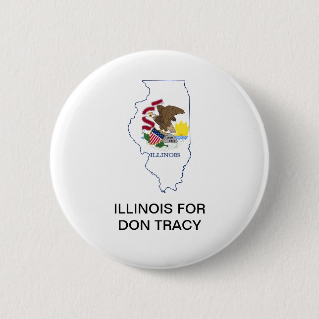 ILLINOIS para DON TRACY SENADO Botón (Anverso)