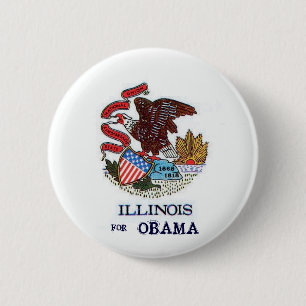 ILLINOIS PARA el botón de OBAMA
