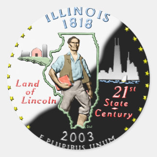 Illinois Pegatina
