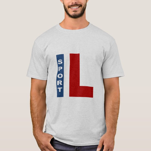ILLINOIS SPORT gris de camiseta (Anverso)