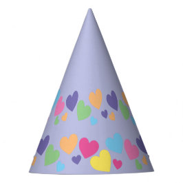 illusima Rainbow Love Hearts Purple Fiesta Gorra