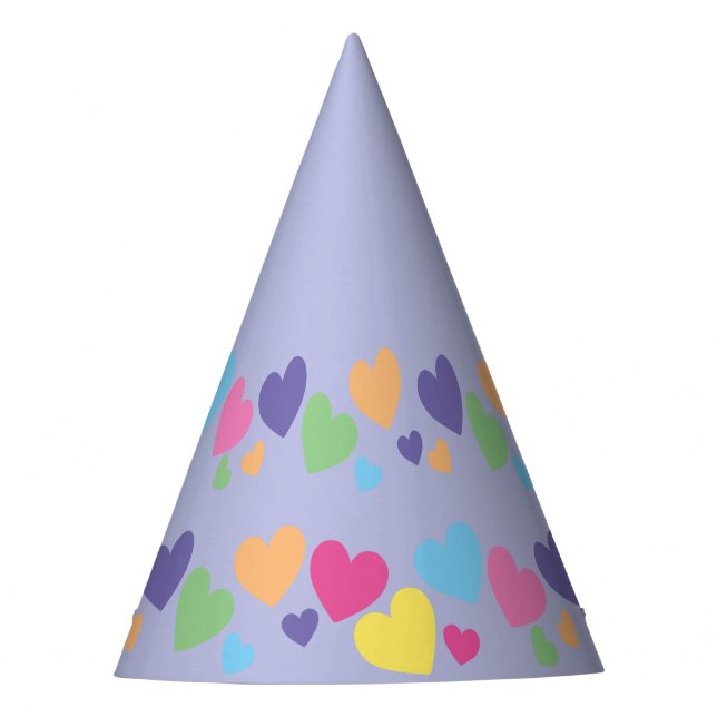 illusima Rainbow Love Hearts Purple Fiesta Gorra (Anverso)