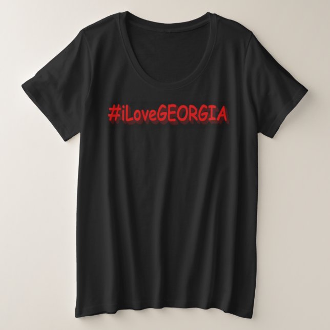 "#iLoveGEORGIA " Diseño bonito. Comprar ahora (Anverso del diseño)