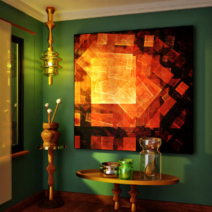 Iluminación de la ventana Resumen de arte Imprimir