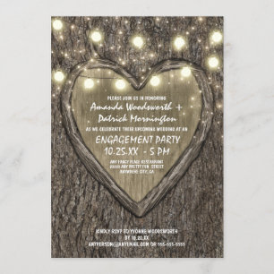 Iluminación Invitaciones de la fiesta de compromis