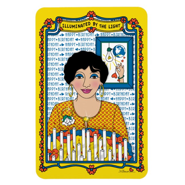 Iluminado Por El Imán De Refrigerador Light_B_4x6 (Vertical)