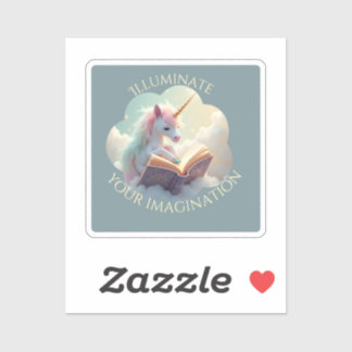 Iluminar su imaginación - Pegatina de Unicornio li