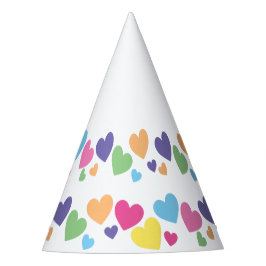 Iluminosa Rainbow Love Hearts White Fiesta Gorra