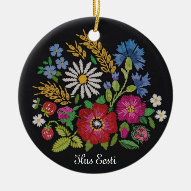 Ilus Eesti - ornamento hermoso del navidad de (Frente)