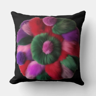 Ilusión de almohada única en negro de 20"
