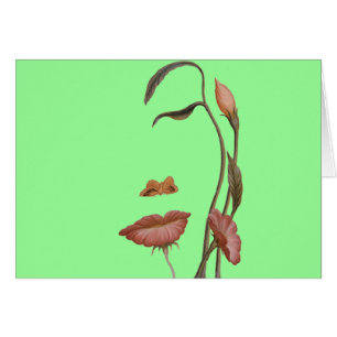 Ilusión de la flor de la cara