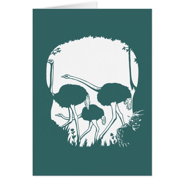 Ilusión del cráneo de la avestruz (Frente)