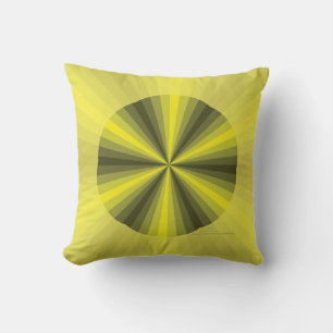 Ilusión Óptica Almohada Amarilla