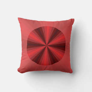 Ilusión óptica almohada roja