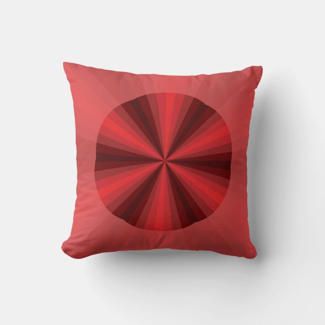 Ilusión óptica almohada roja (Anverso)