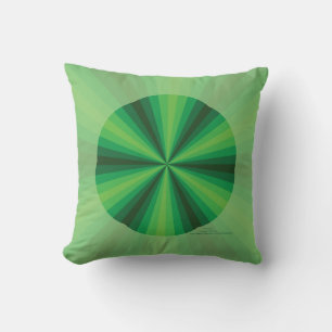 Ilusión Óptica Almohada Verde