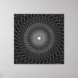 Ilusión óptica arte negro