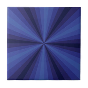 Ilusión Óptica Baldosa Azul
