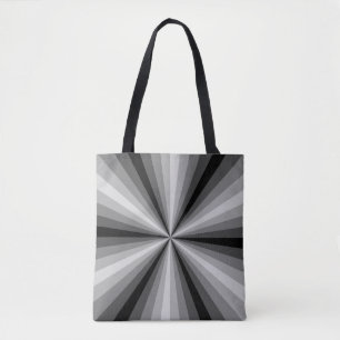Ilusión óptica Bolsa de impresión completa negra
