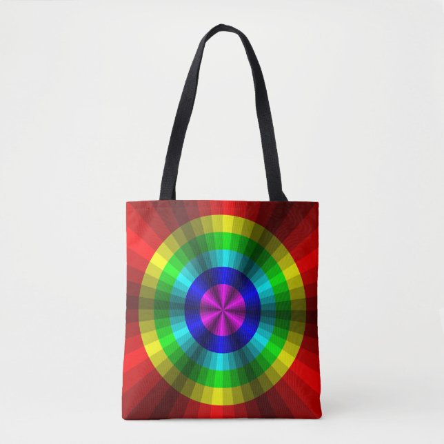 Ilusión óptica Bolsa de impresión en arco iris (Anverso)