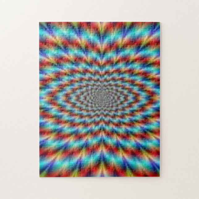 Ilusión óptica brillante. Rompecabezas más duros d (Vertical)