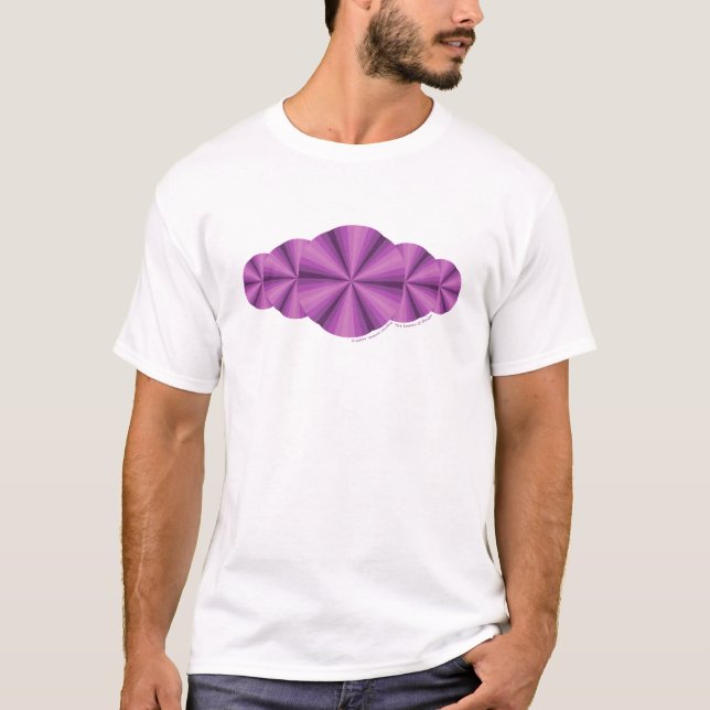 Ilusión óptica Camisa Ligera Morada para Hombres (Anverso)